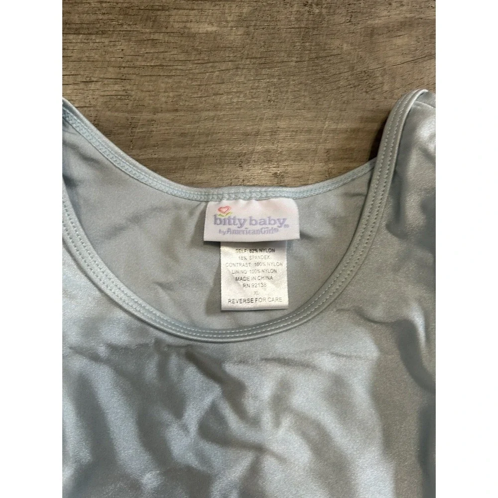 American Bitty Baby Ballerina Girls Leotard ONLY Tutu Outfit Blue Size XL
